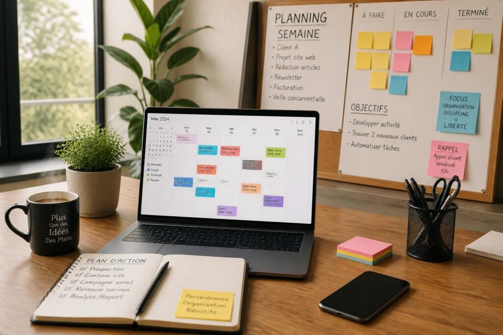 Organiser sa semaine de travail quand on est indépendant