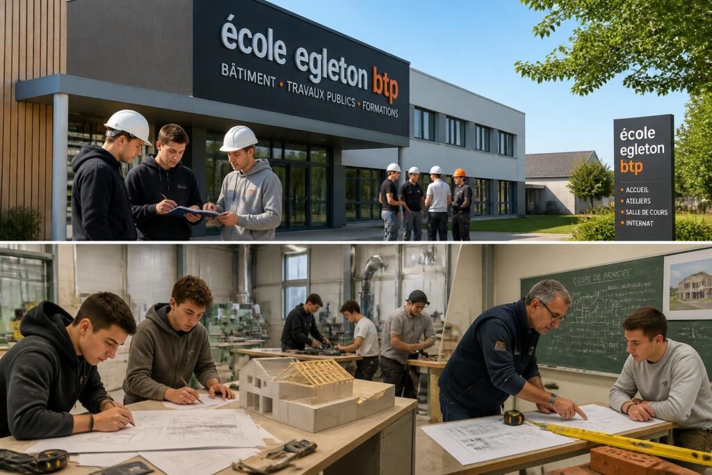 École Egleton BTP : formations et débouchés dans le bâtiment