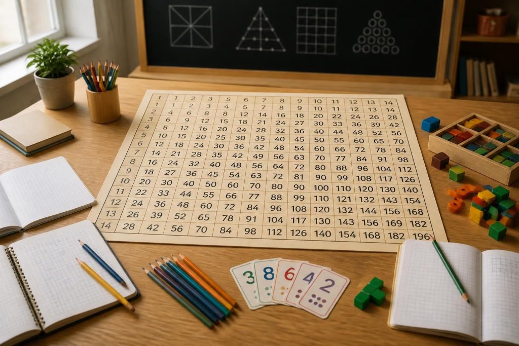 Table de 14 : méthodes simples pour apprendre et maîtriser la multiplication